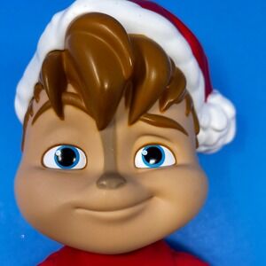 Fisher Price Alvin Chipmunks 14 inch Red Green Christmas Santa Hat‎ Plush